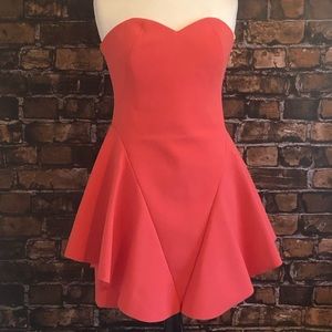 Halston Heritage Strapless Dress